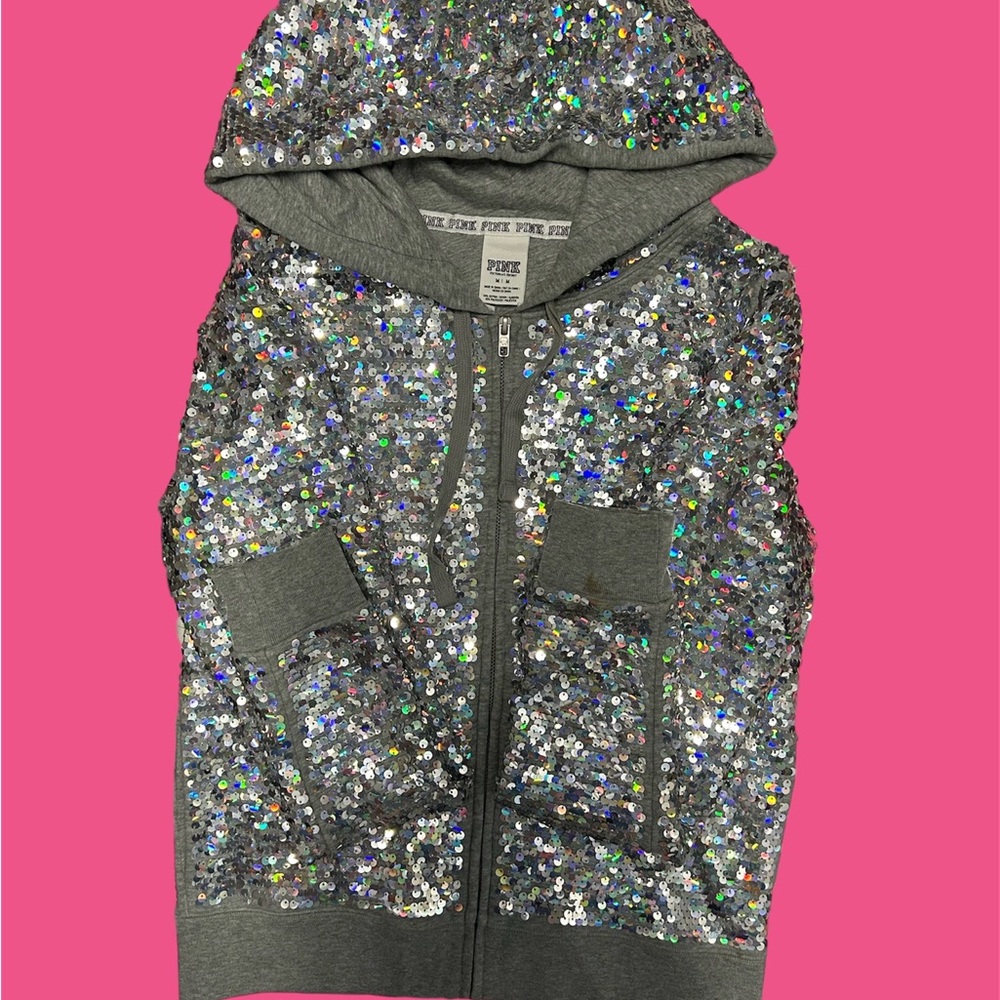 victoria’s secret sequin hoodie
